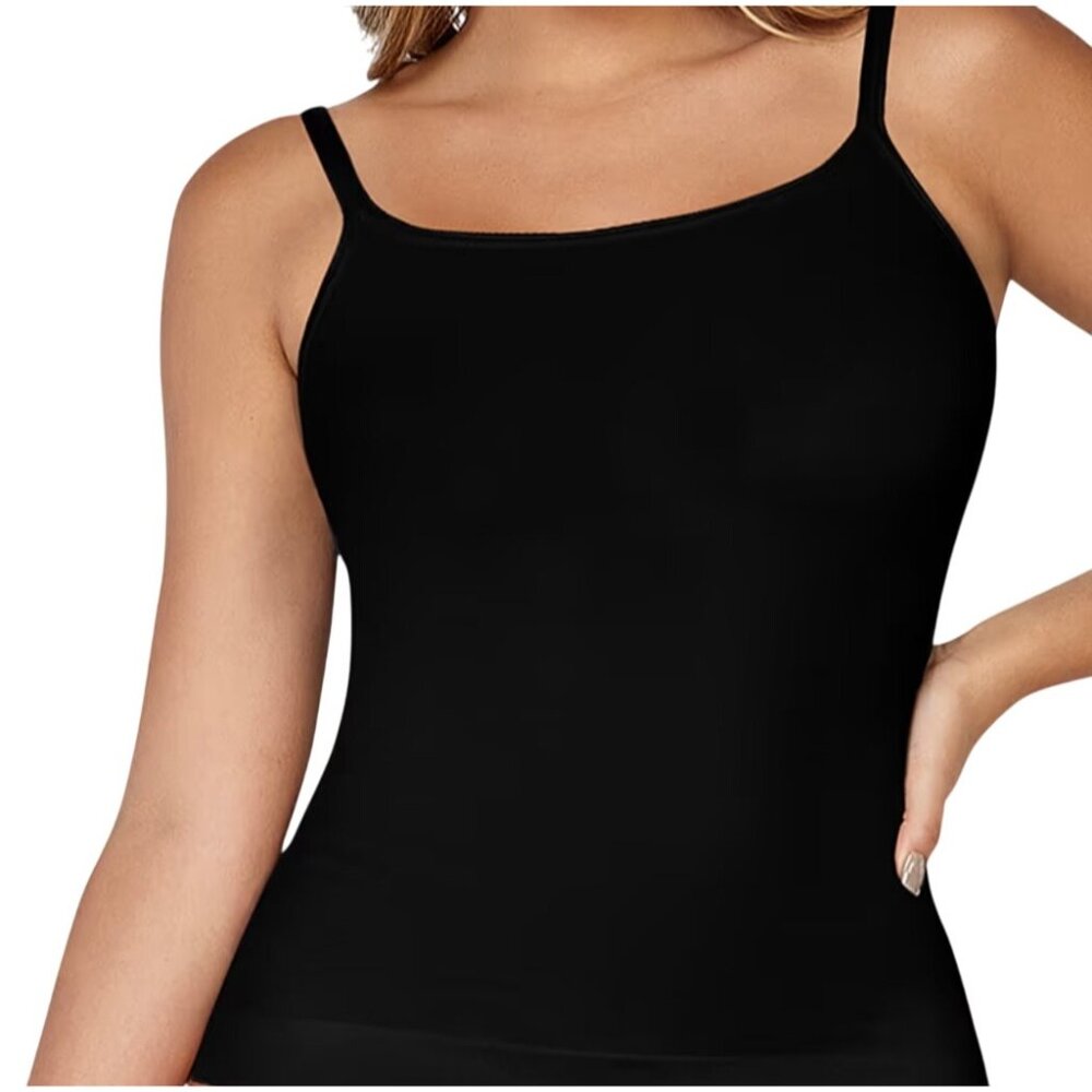 Curveez® Incredibly Shaping Cami Shapewear Black Sz LG  CUR3501